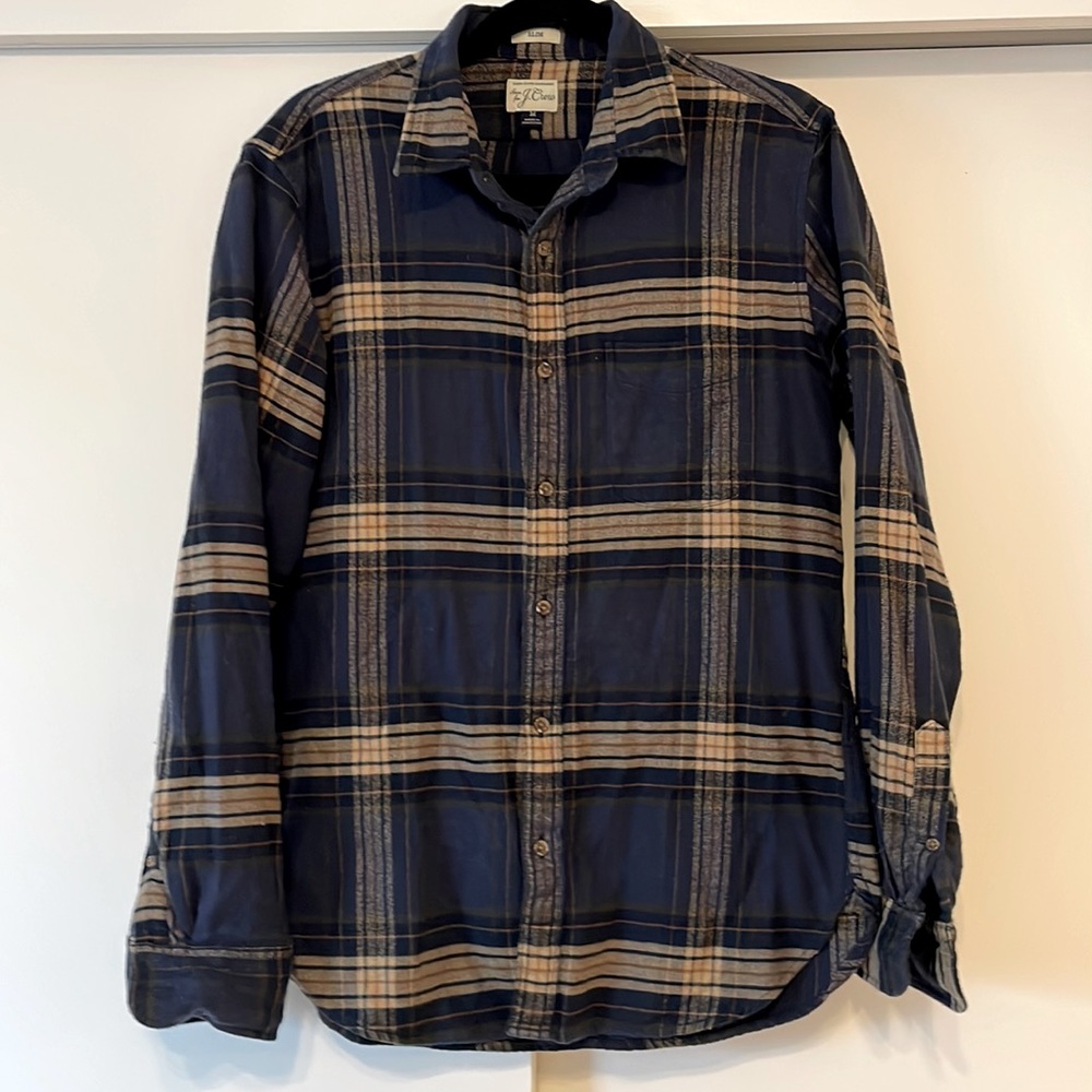 J. Crew Mens Flannel Shirt